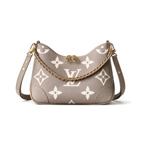 Louis Vuitton Boheme Hobo Bag in Monogram Eclipse Reverse Canvas with Zipper for Shoulder Carry