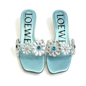 LOEWE Pointed Toe High Heel Pumps in Genuine Calfskin with Lambskin Lining and Italian Leather Sole