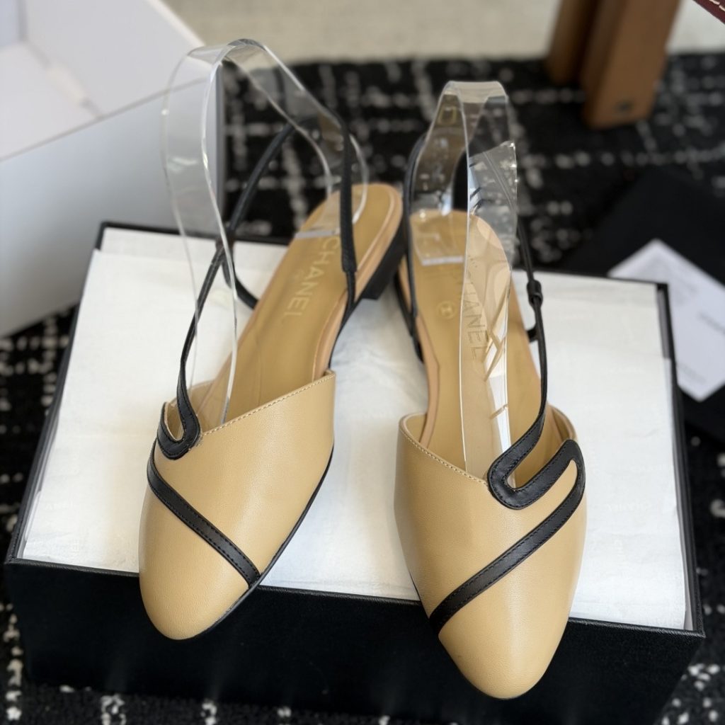 CHANEL Ankle-Strap Flat Sandals in Genuine Lambskin with Calfskin Lining and Durable Rubber Sole