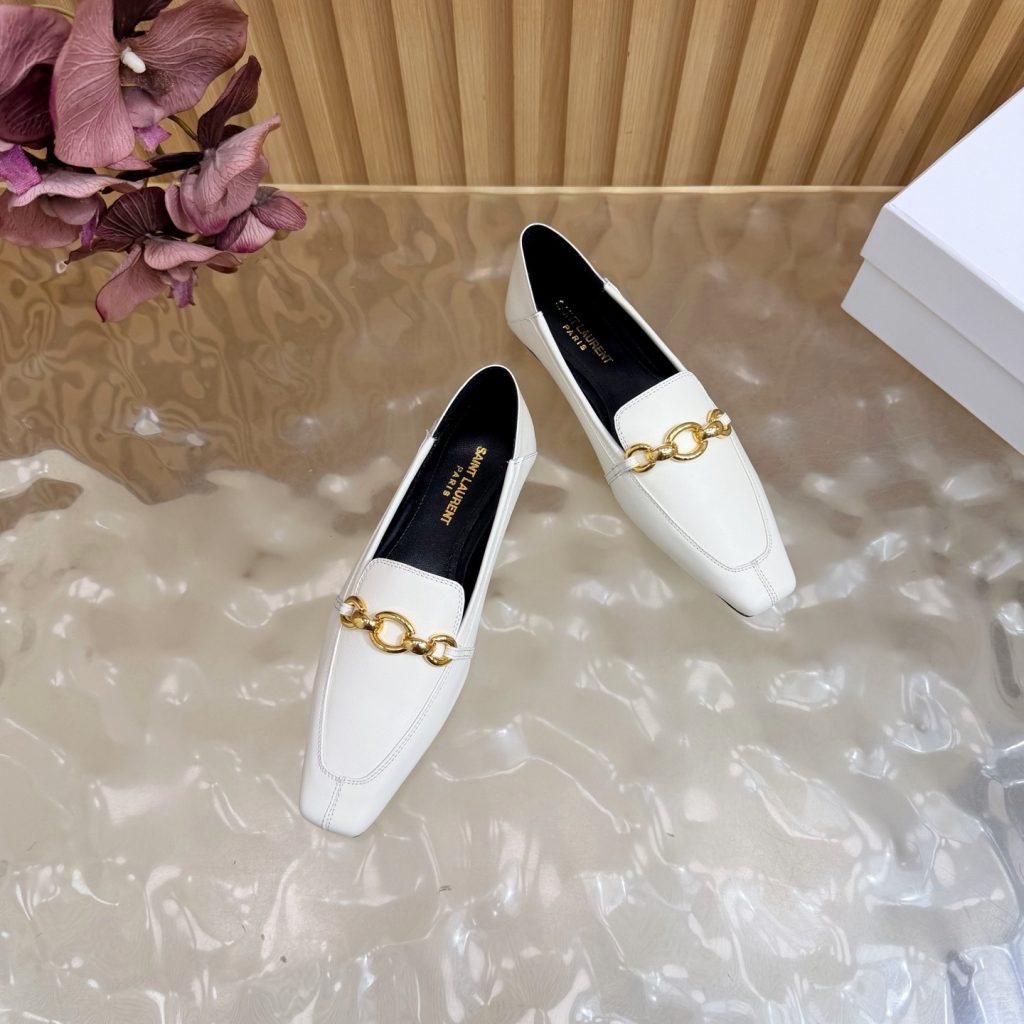 SAINT LAURENT Flat Slip-On Slippers in Premium Suede with Goatskin Lining and Lightweight TPU Sole