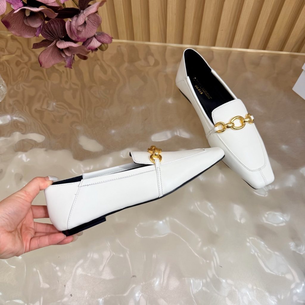 SAINT LAURENT Flat Slip-On Slippers in Premium Suede with Goatskin Lining and Lightweight TPU Sole