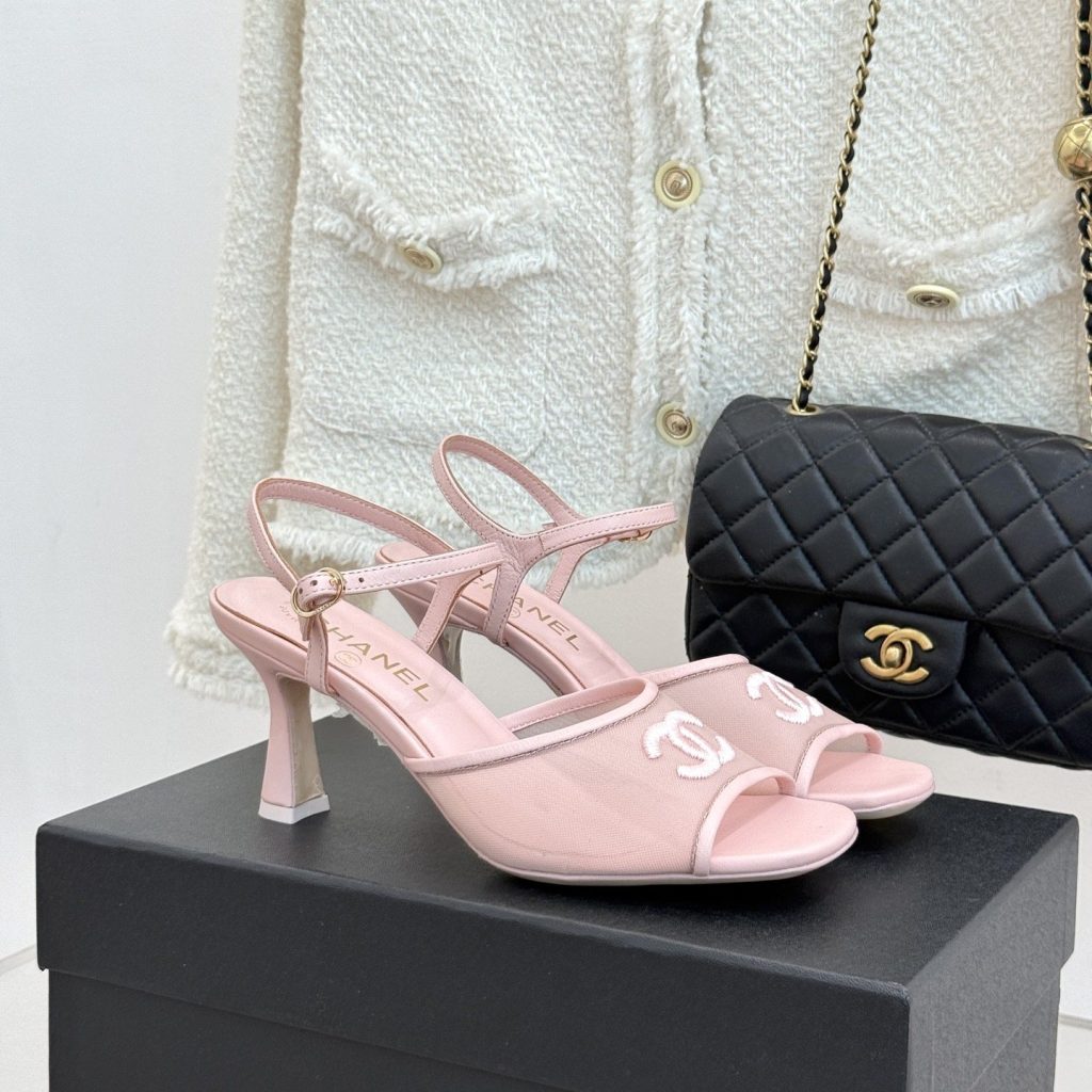 CHANEL Ankle-Strap Flat Sandals in Genuine Lambskin with Calfskin Lining and Durable Rubber Sole