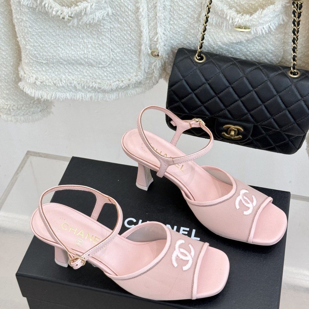 CHANEL Ankle-Strap Flat Sandals in Genuine Lambskin with Calfskin Lining and Durable Rubber Sole