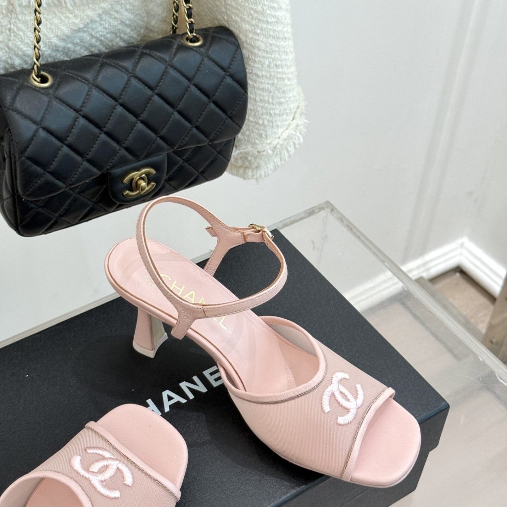 CHANEL Ankle-Strap Flat Sandals in Genuine Lambskin with Calfskin Lining and Durable Rubber Sole