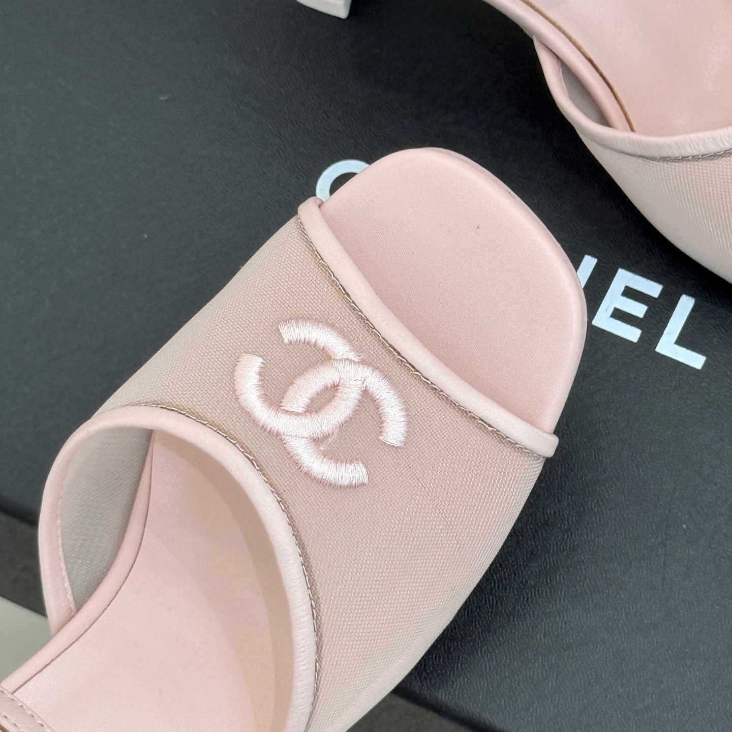 CHANEL Ankle-Strap Flat Sandals in Genuine Lambskin with Calfskin Lining and Durable Rubber Sole