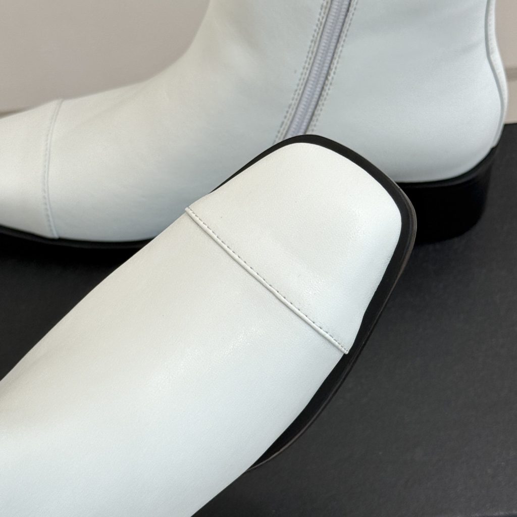 CHANEL Double C Metal Buckle Strap Riding Short Boots in Cowhide Lambskin Lining and Italian Leather