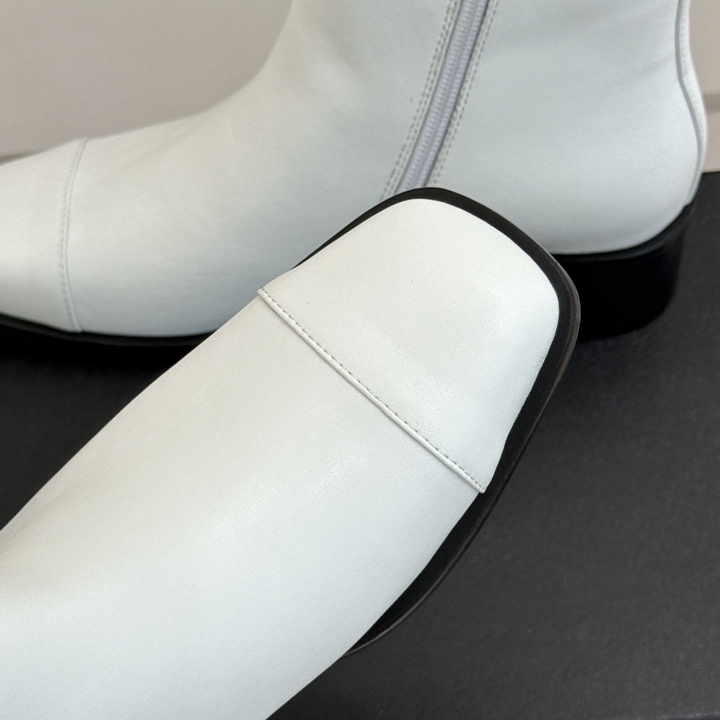 CHANEL Double C Metal Buckle Strap Riding Short Boots in Cowhide Lambskin Lining and Italian Leather