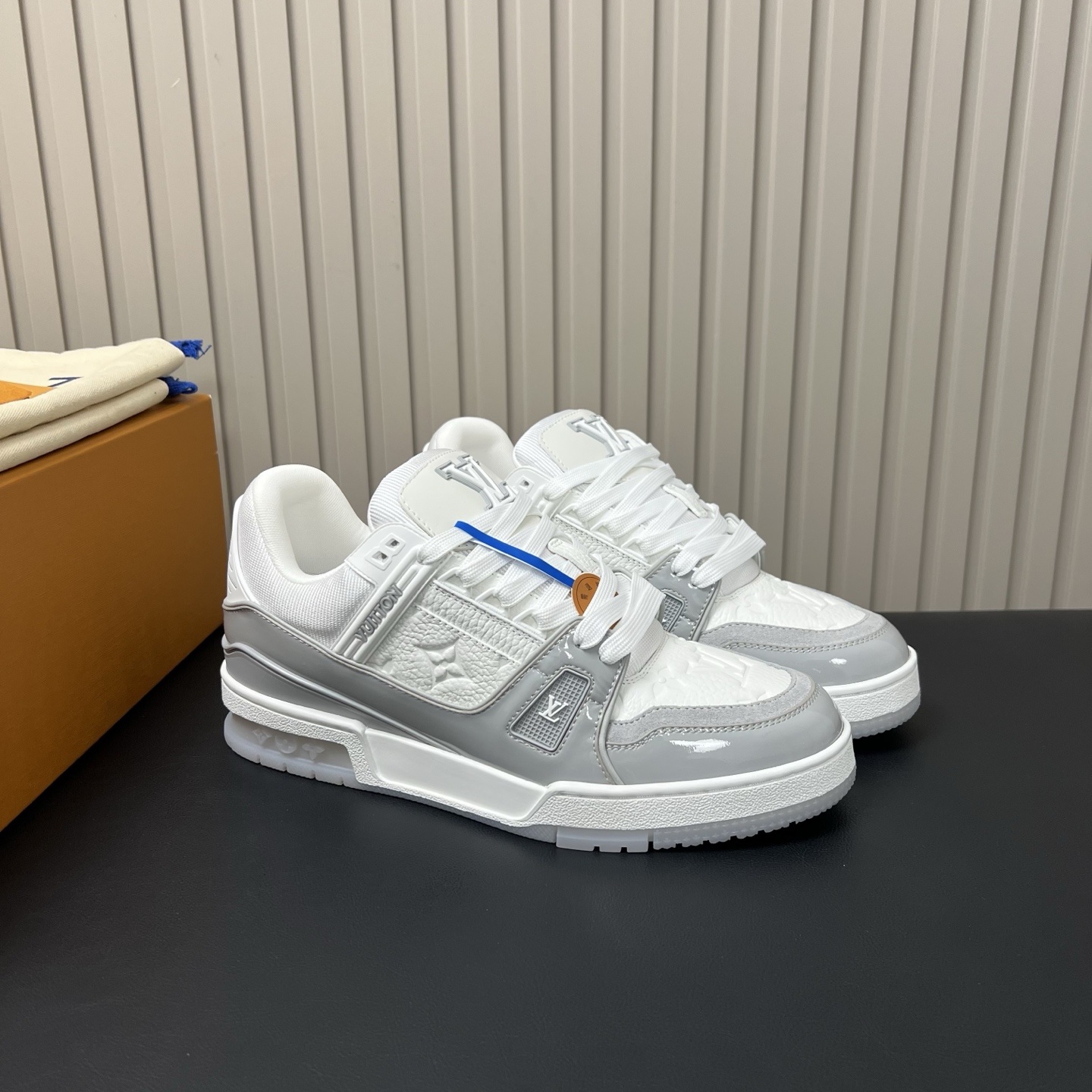 LOUIS VUITTON Retro Running Sneakers in Premium Suede with Goatskin Lining and Lightweight TPU Sole