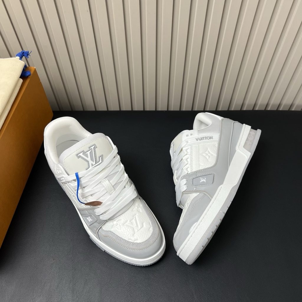LOUIS VUITTON Retro Running Sneakers in Premium Suede with Goatskin Lining and Lightweight TPU Sole