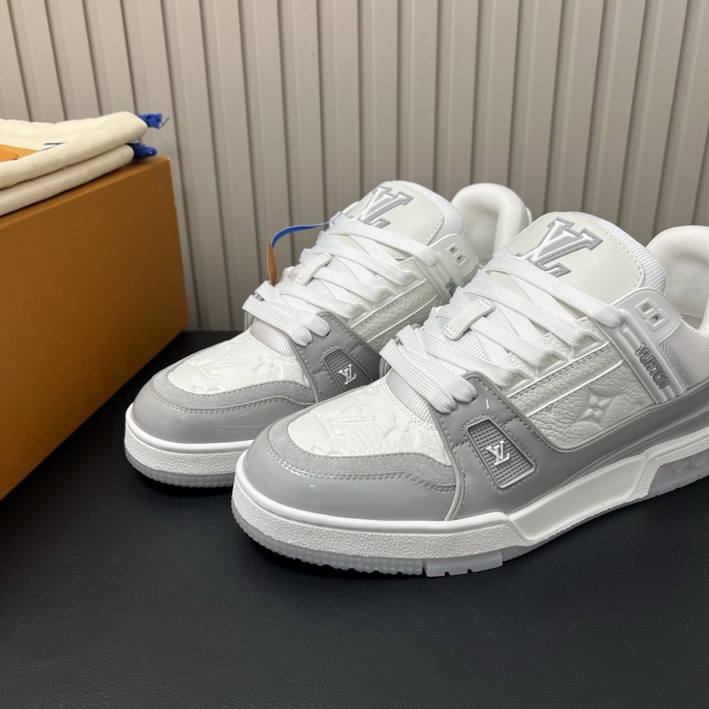 LOUIS VUITTON Retro Running Sneakers in Premium Suede with Goatskin Lining and Lightweight TPU Sole