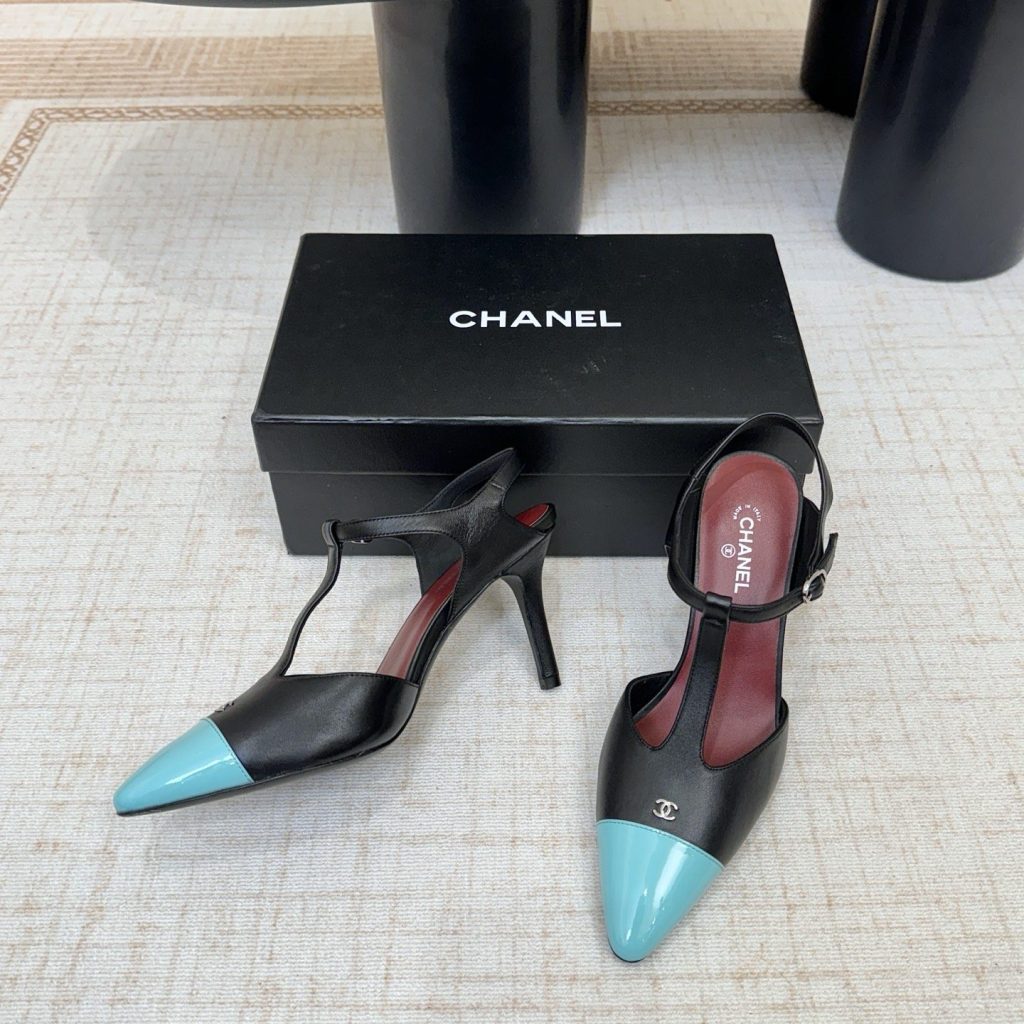 CHANEL Ankle-Strap Flat Sandals in Genuine Lambskin with Calfskin Lining and Durable Rubber Sole