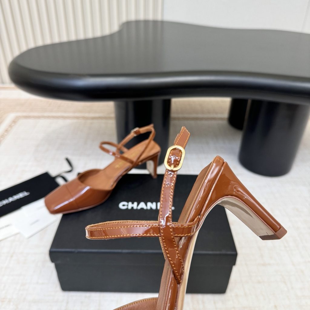 CHANEL Ankle-Strap Flat Sandals in Genuine Lambskin with Calfskin Lining and Durable Rubber Sole