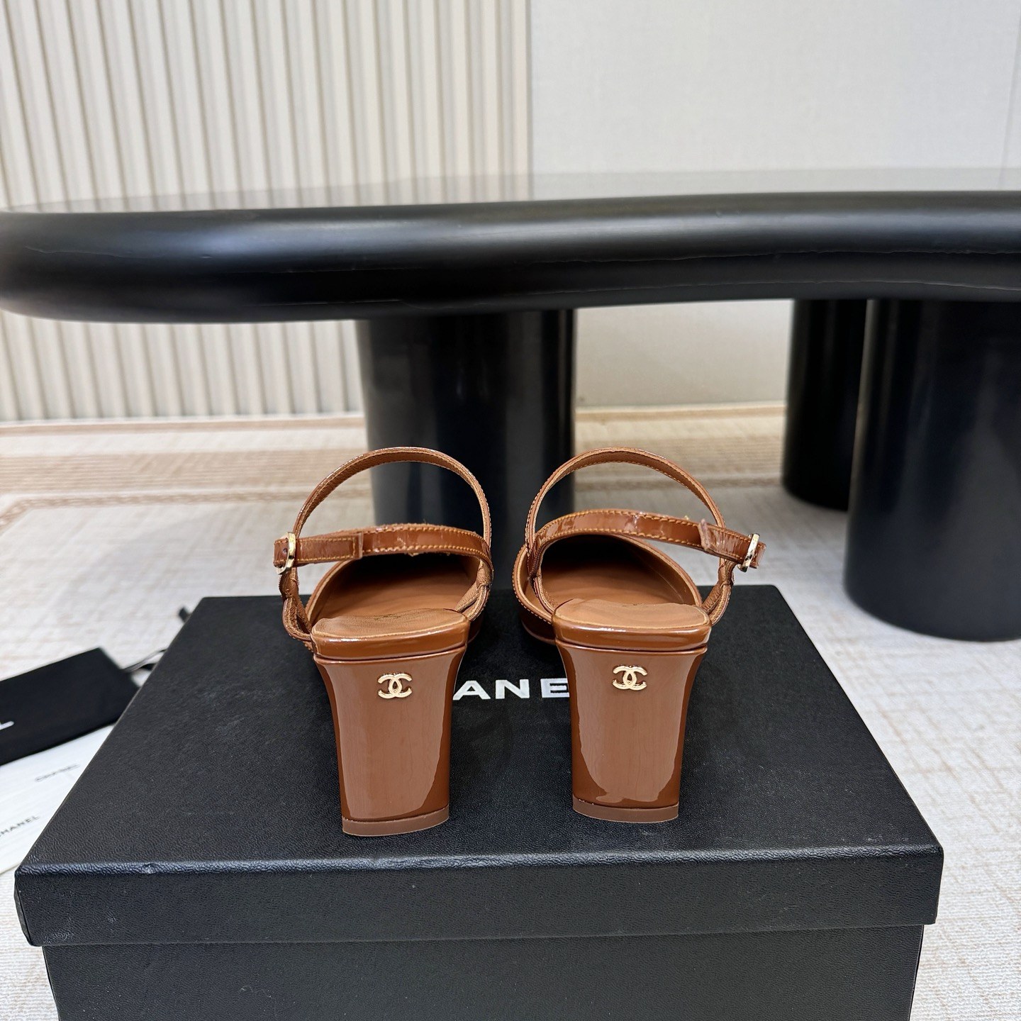 CHANEL Ankle-Strap Flat Sandals in Genuine Lambskin with Calfskin Lining and Durable Rubber Sole