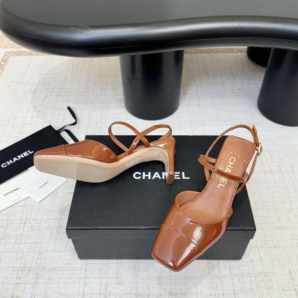 CHANEL Ankle-Strap Flat Sandals in Genuine Lambskin with Calfskin Lining and Durable Rubber Sole