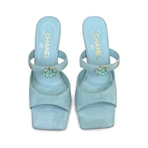 CHANEL Ankle-Strap Flat Sandals in Genuine Lambskin with Calfskin Lining and Durable Rubber Sole