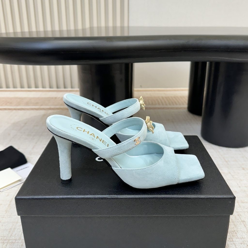 CHANEL Ankle-Strap Flat Sandals in Genuine Lambskin with Calfskin Lining and Durable Rubber Sole