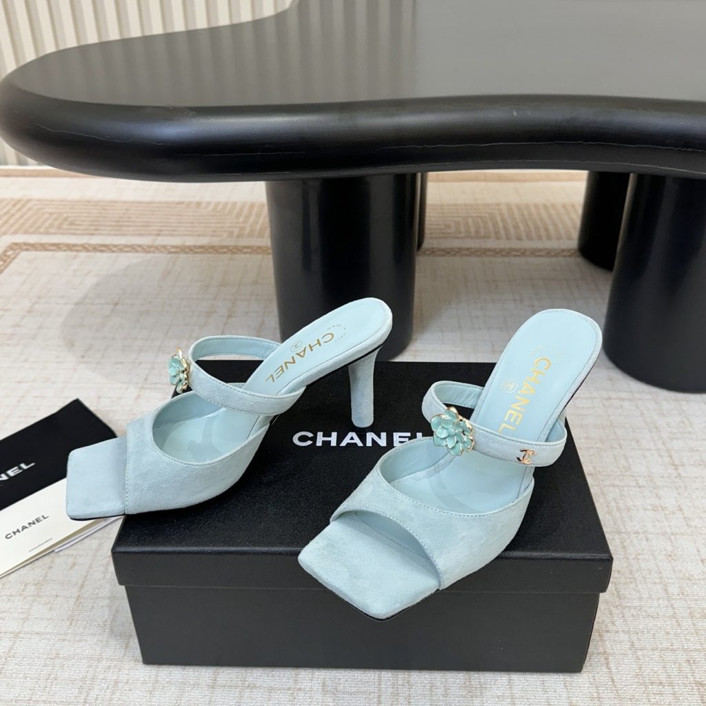 CHANEL Ankle-Strap Flat Sandals in Genuine Lambskin with Calfskin Lining and Durable Rubber Sole