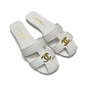 CHANEL Ankle-Strap Flat Sandals in Genuine Lambskin with Calfskin Lining and Durable Rubber Sole