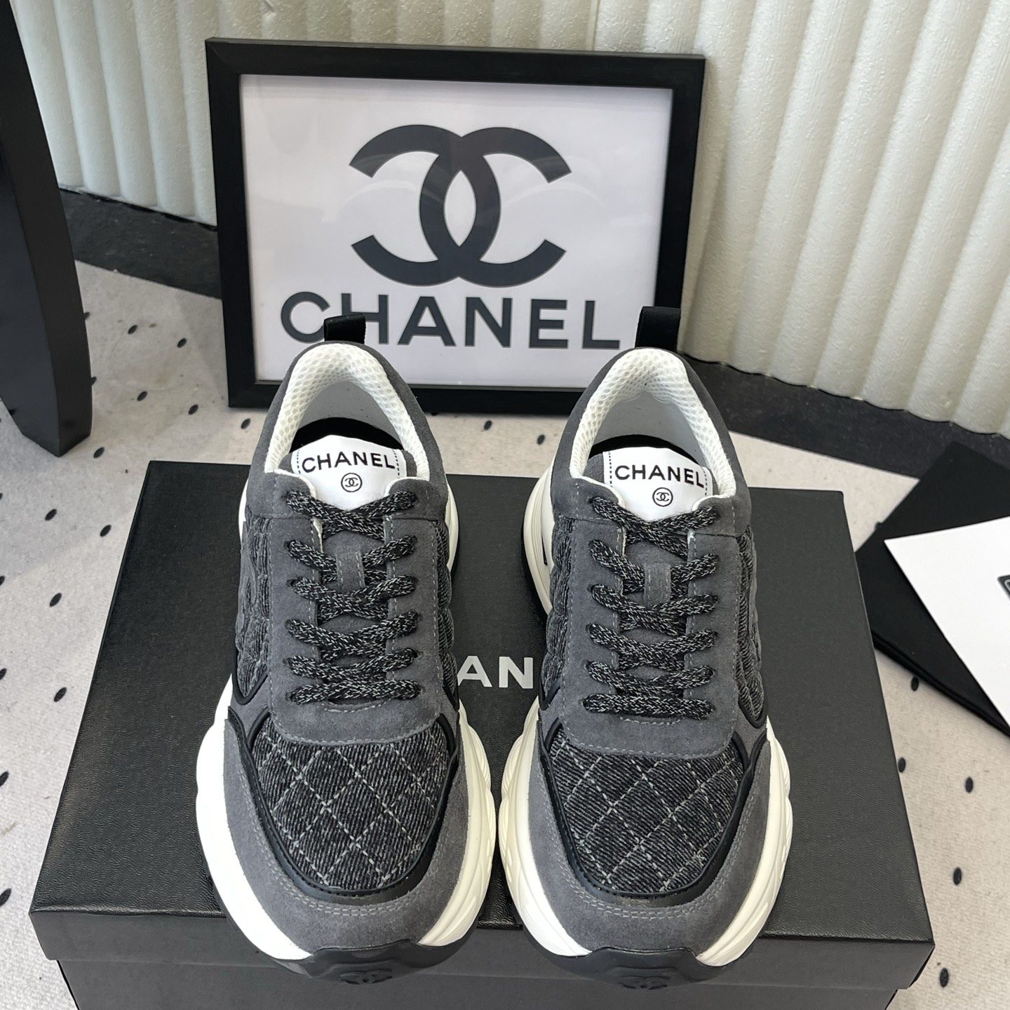 CHANEL Low-Top Casual Sneakers in Genuine Calfskin with Lambskin Lining and Italian Leather Sole