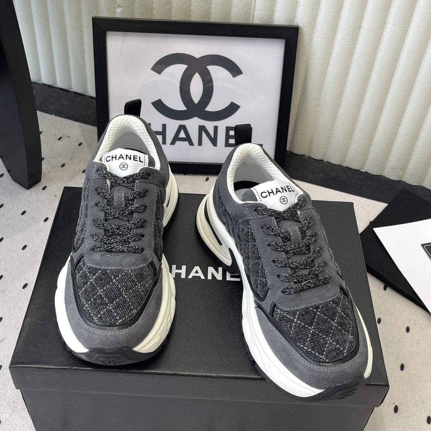 CHANEL Low-Top Casual Sneakers in Genuine Calfskin with Lambskin Lining and Italian Leather Sole