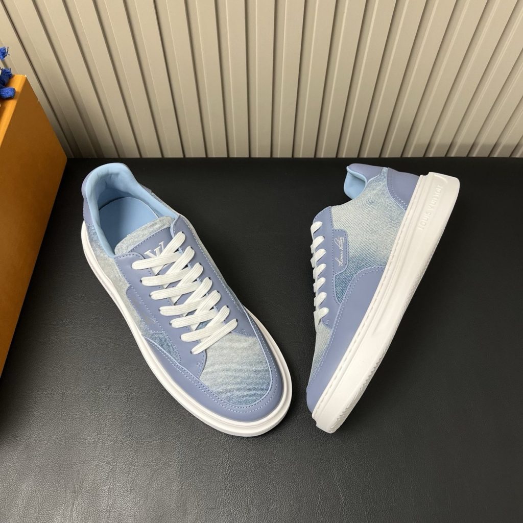 LOUIS VUITTON Retro Running Sneakers in Premium Suede with Goatskin Lining and Lightweight TPU Sole