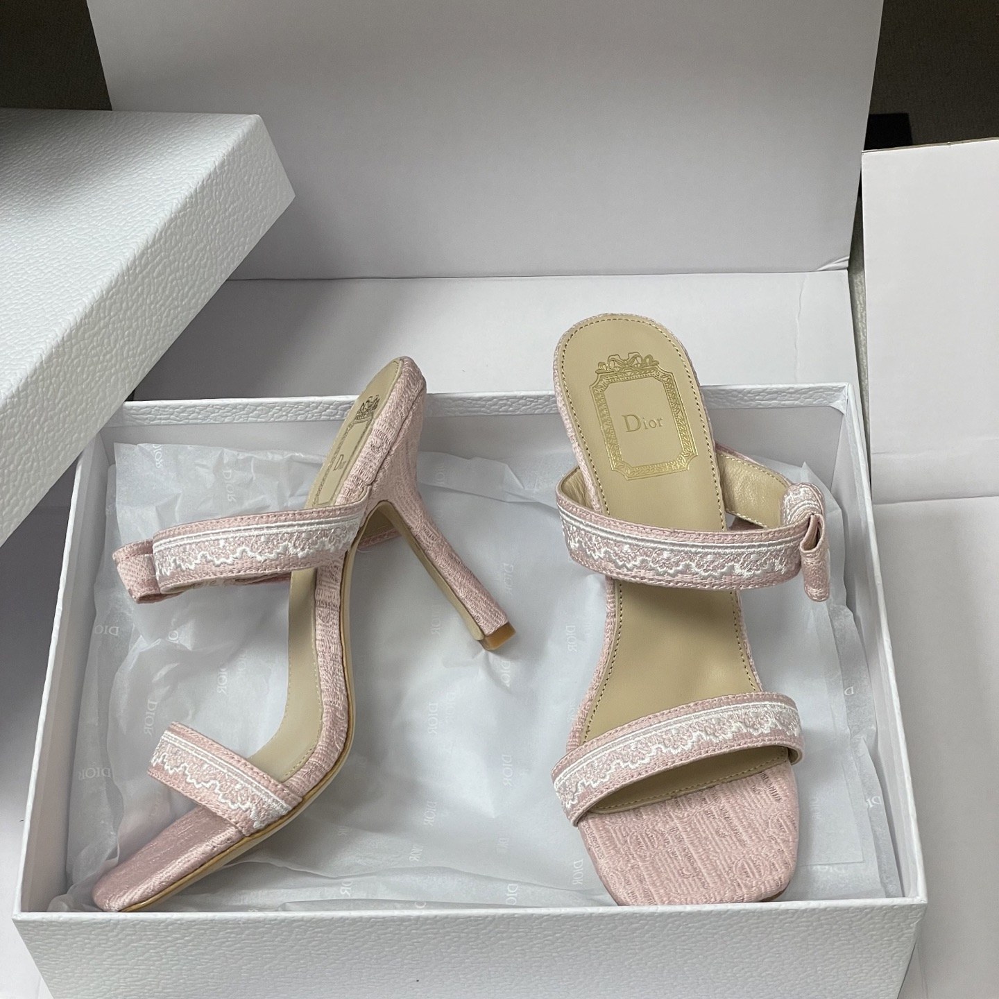 DIOR Sandals in Premium Leather with Molded Rubber Outsole Genuine Lambskin Lining Italian Suede S