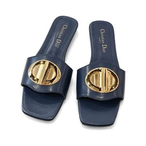DIOR Sandals in Premium Leather with Molded Rubber Outsole Genuine Lambskin Lining Italian Suede S