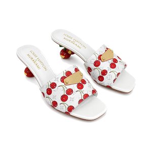 LOUIS VUITTON Strap Sandals, Premium Leather Upper with Open Toe and Molded Rubber Outsole Design