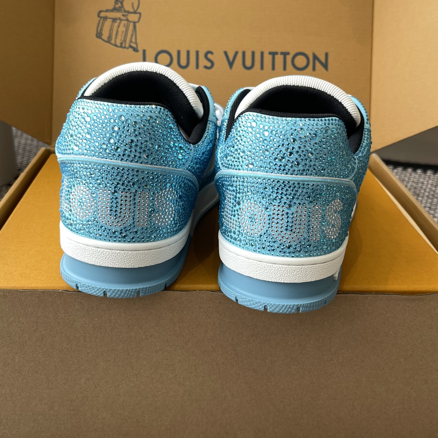 LOUIS VUITTON Retro Running Sneakers in Premium Suede with Goatskin Lining and Lightweight TPU Sole