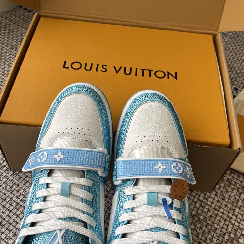 LOUIS VUITTON Retro Running Sneakers in Premium Suede with Goatskin Lining and Lightweight TPU Sole