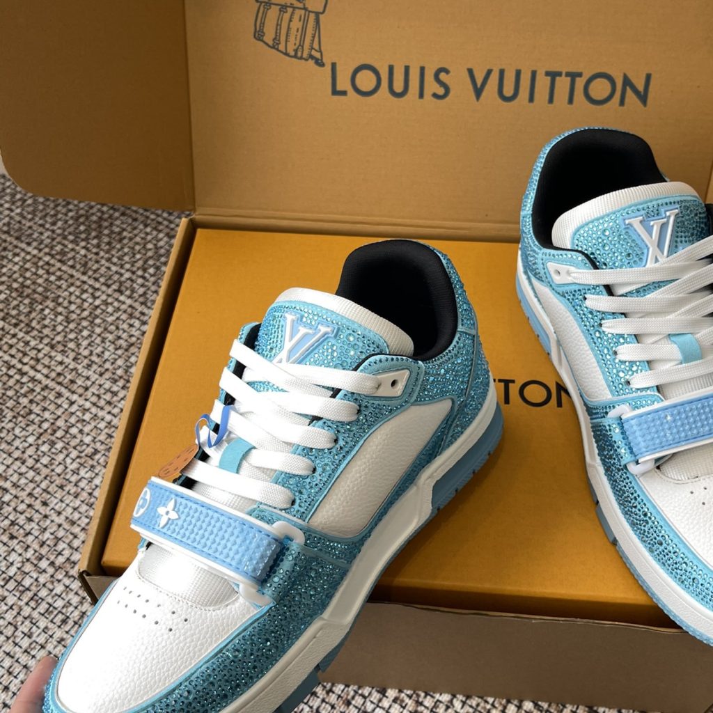 LOUIS VUITTON Retro Running Sneakers in Premium Suede with Goatskin Lining and Lightweight TPU Sole