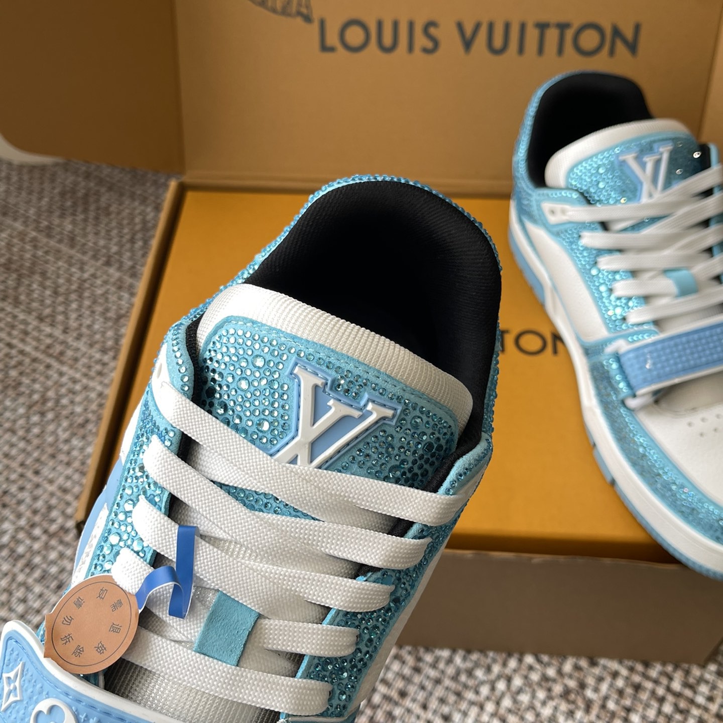LOUIS VUITTON Retro Running Sneakers in Premium Suede with Goatskin Lining and Lightweight TPU Sole