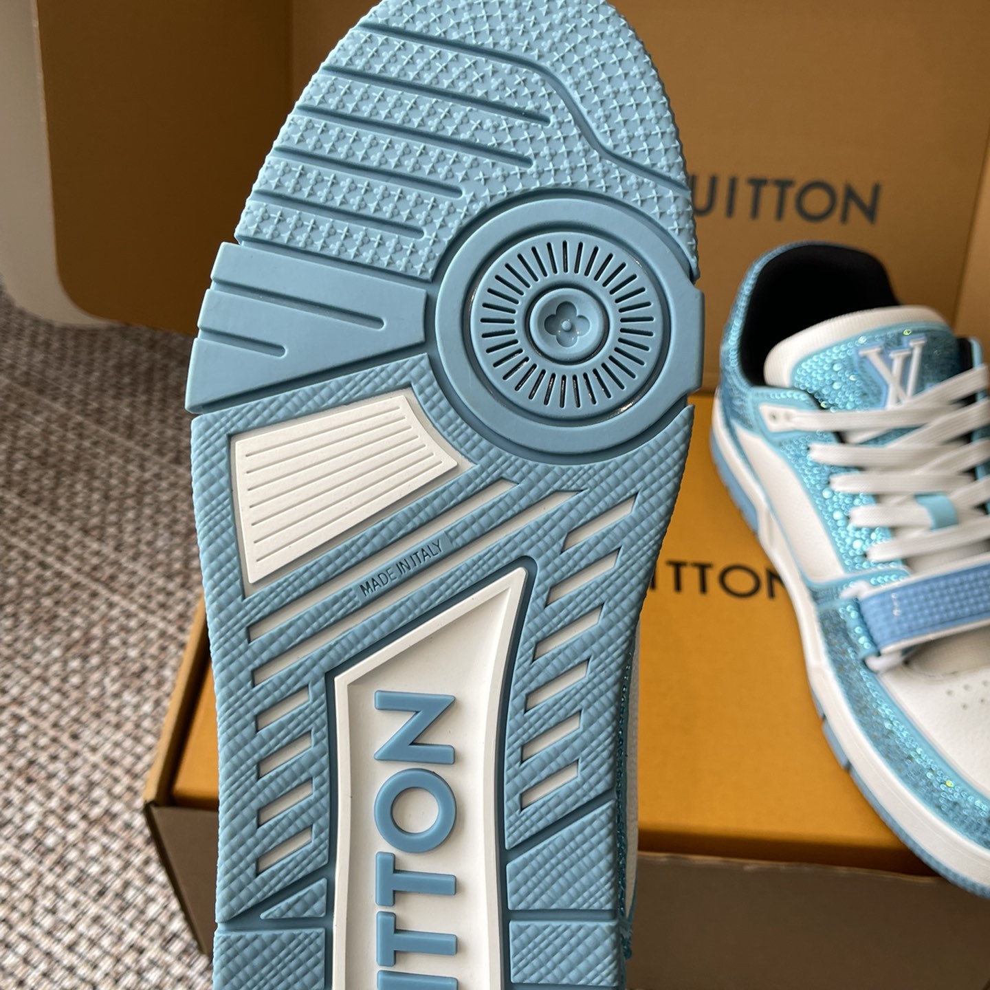 LOUIS VUITTON Retro Running Sneakers in Premium Suede with Goatskin Lining and Lightweight TPU Sole