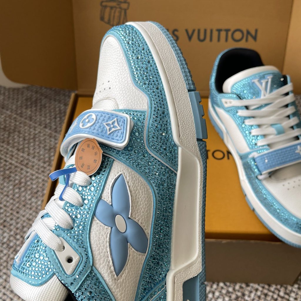 LOUIS VUITTON Retro Running Sneakers in Premium Suede with Goatskin Lining and Lightweight TPU Sole