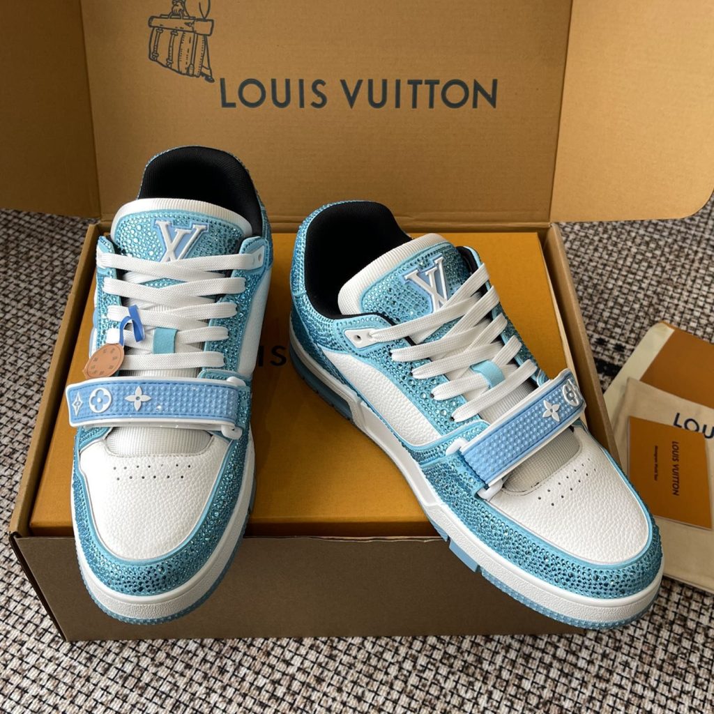 LOUIS VUITTON Retro Running Sneakers in Premium Suede with Goatskin Lining and Lightweight TPU Sole