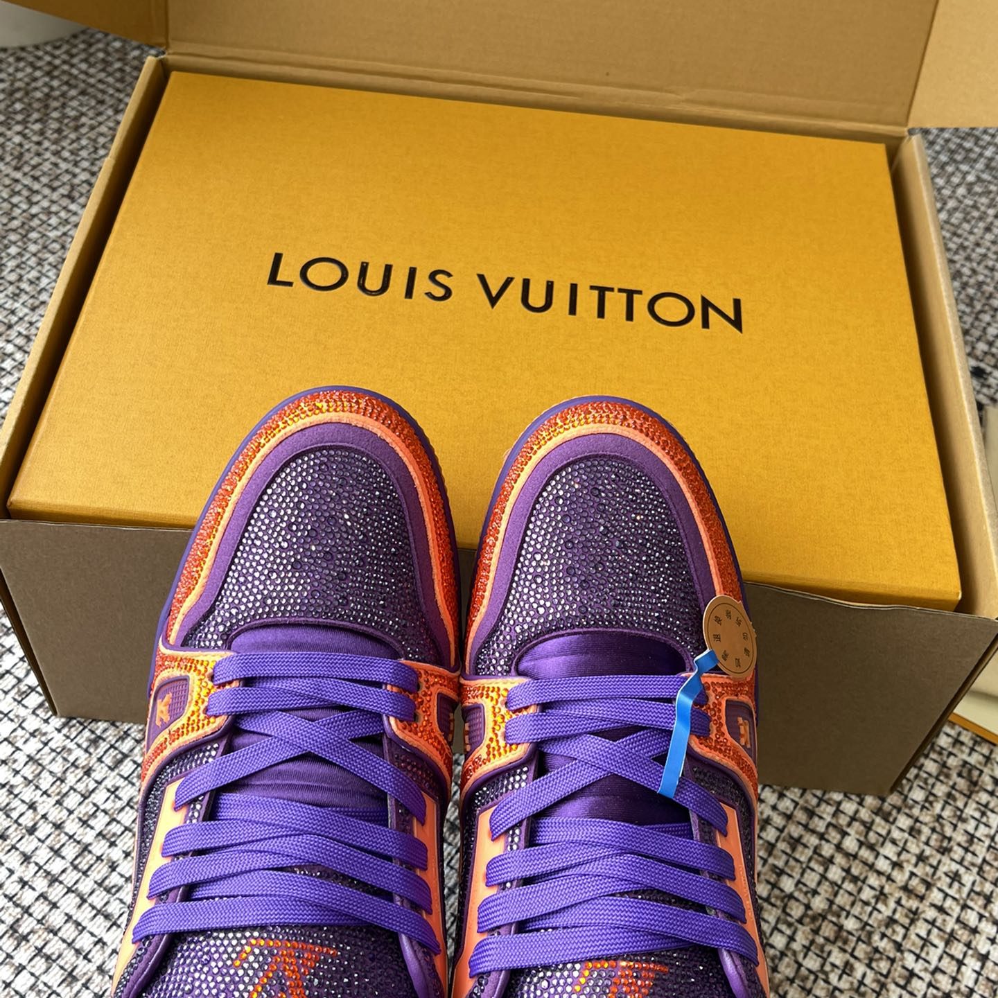 LOUIS VUITTON Retro Running Sneakers in Premium Suede with Goatskin Lining and Lightweight TPU Sole