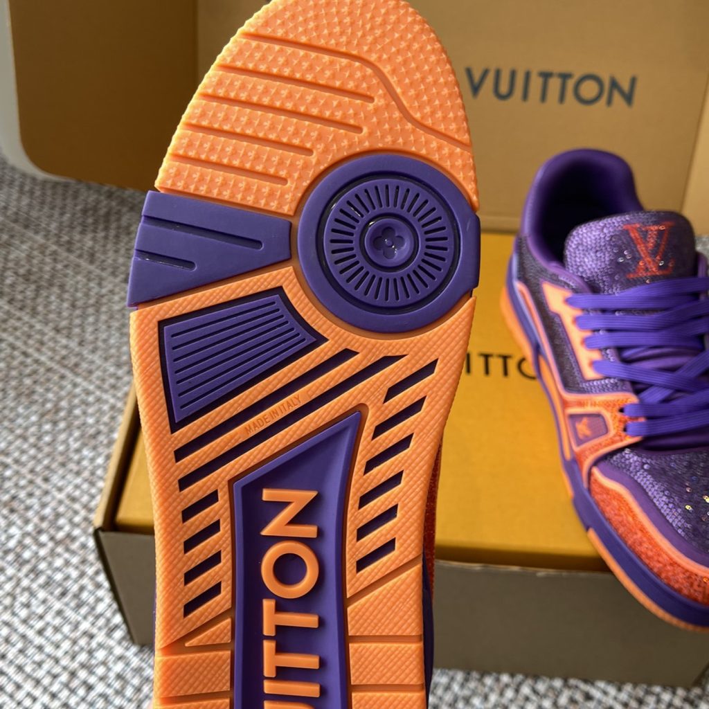 LOUIS VUITTON Retro Running Sneakers in Premium Suede with Goatskin Lining and Lightweight TPU Sole