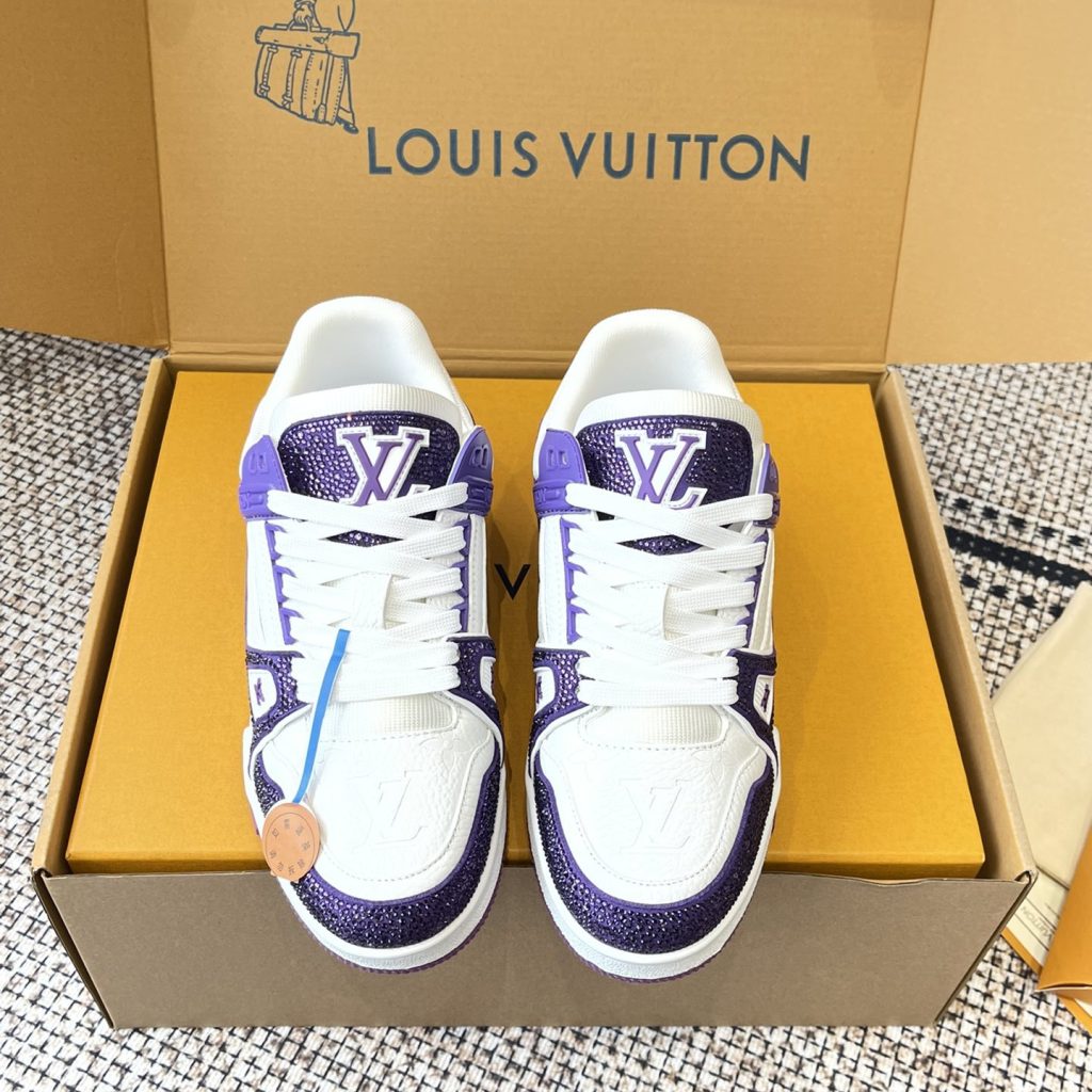 LOUIS VUITTON Retro Running Sneakers in Premium Suede with Goatskin Lining and Lightweight TPU Sole