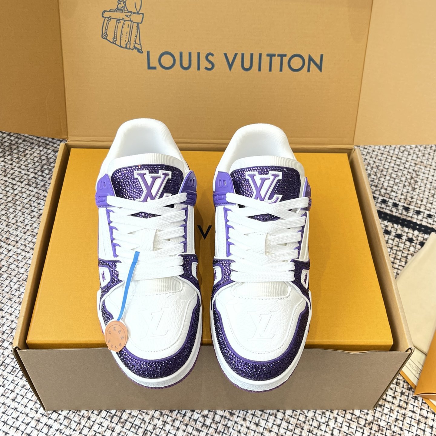 LOUIS VUITTON Retro Running Sneakers in Premium Suede with Goatskin Lining and Lightweight TPU Sole