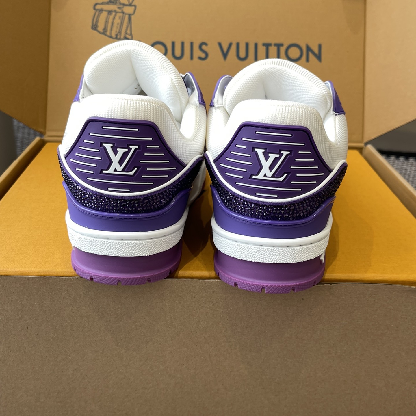 LOUIS VUITTON Retro Running Sneakers in Premium Suede with Goatskin Lining and Lightweight TPU Sole