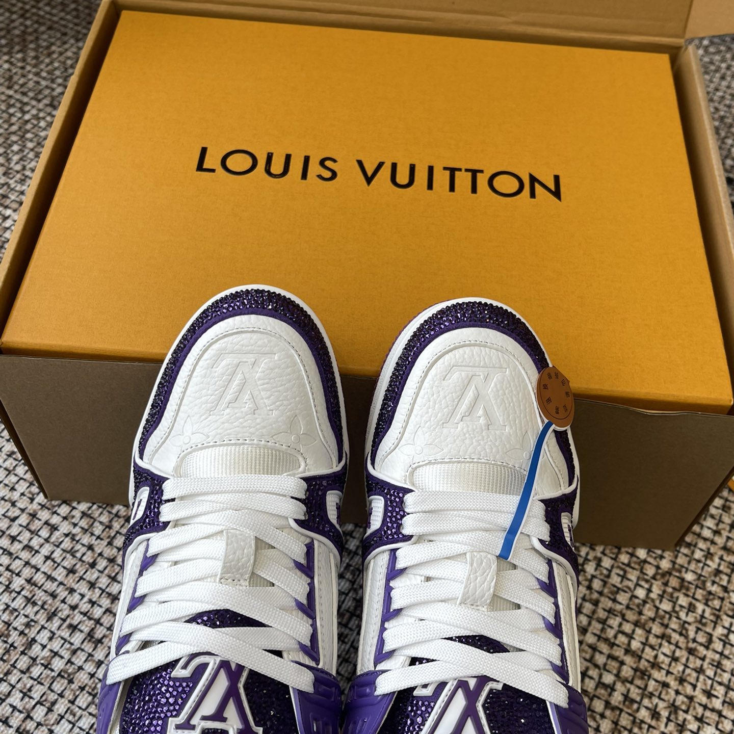 LOUIS VUITTON Retro Running Sneakers in Premium Suede with Goatskin Lining and Lightweight TPU Sole