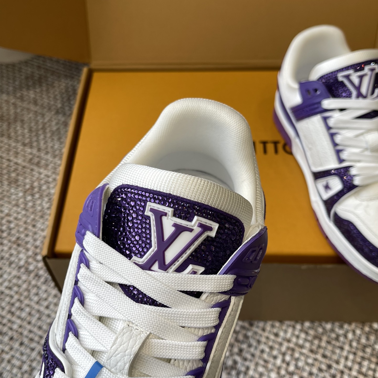 LOUIS VUITTON Retro Running Sneakers in Premium Suede with Goatskin Lining and Lightweight TPU Sole