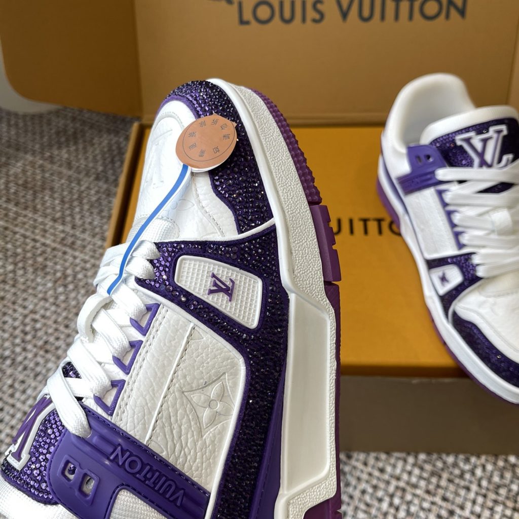 LOUIS VUITTON Retro Running Sneakers in Premium Suede with Goatskin Lining and Lightweight TPU Sole