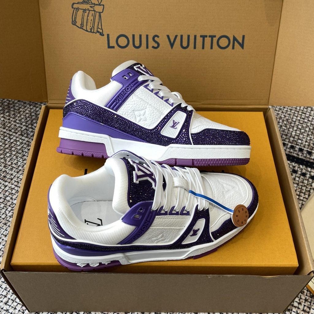 LOUIS VUITTON Retro Running Sneakers in Premium Suede with Goatskin Lining and Lightweight TPU Sole