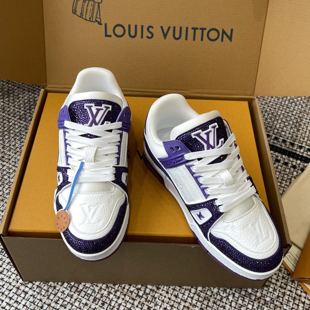 LOUIS VUITTON Retro Running Sneakers in Premium Suede with Goatskin Lining and Lightweight TPU Sole