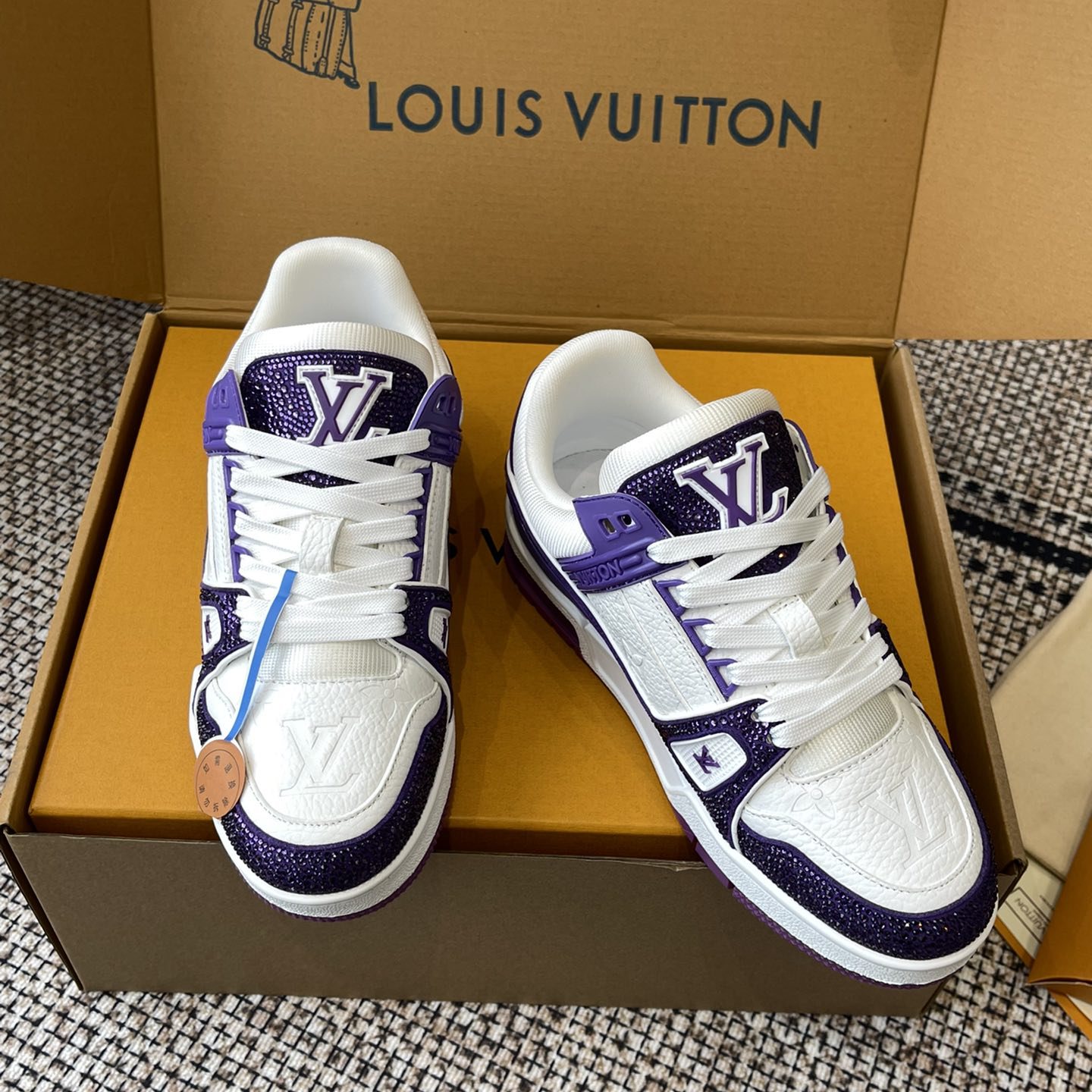 LOUIS VUITTON Retro Running Sneakers in Premium Suede with Goatskin Lining and Lightweight TPU Sole