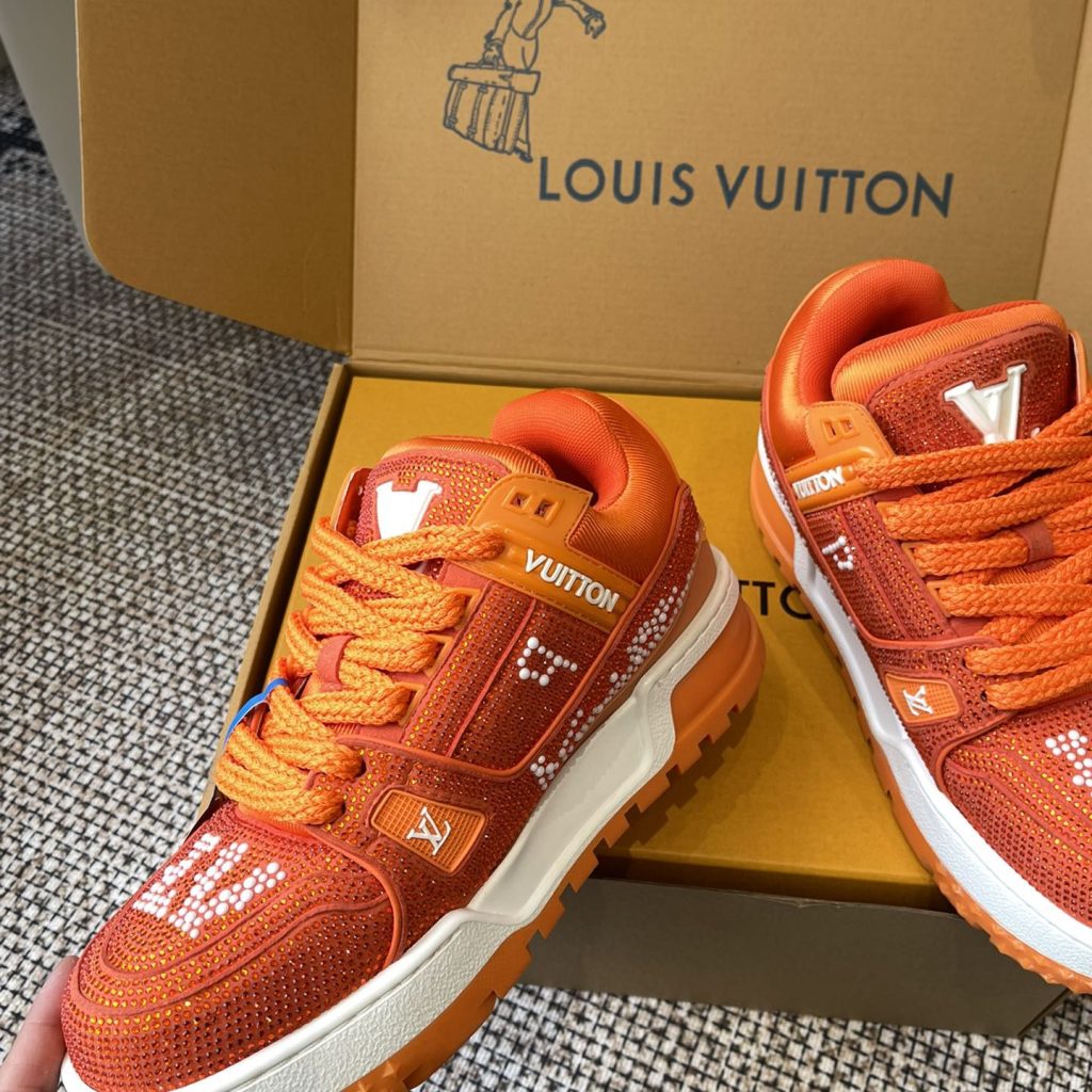 LOUIS VUITTON Retro Running Sneakers in Premium Suede with Goatskin Lining and Lightweight TPU Sole