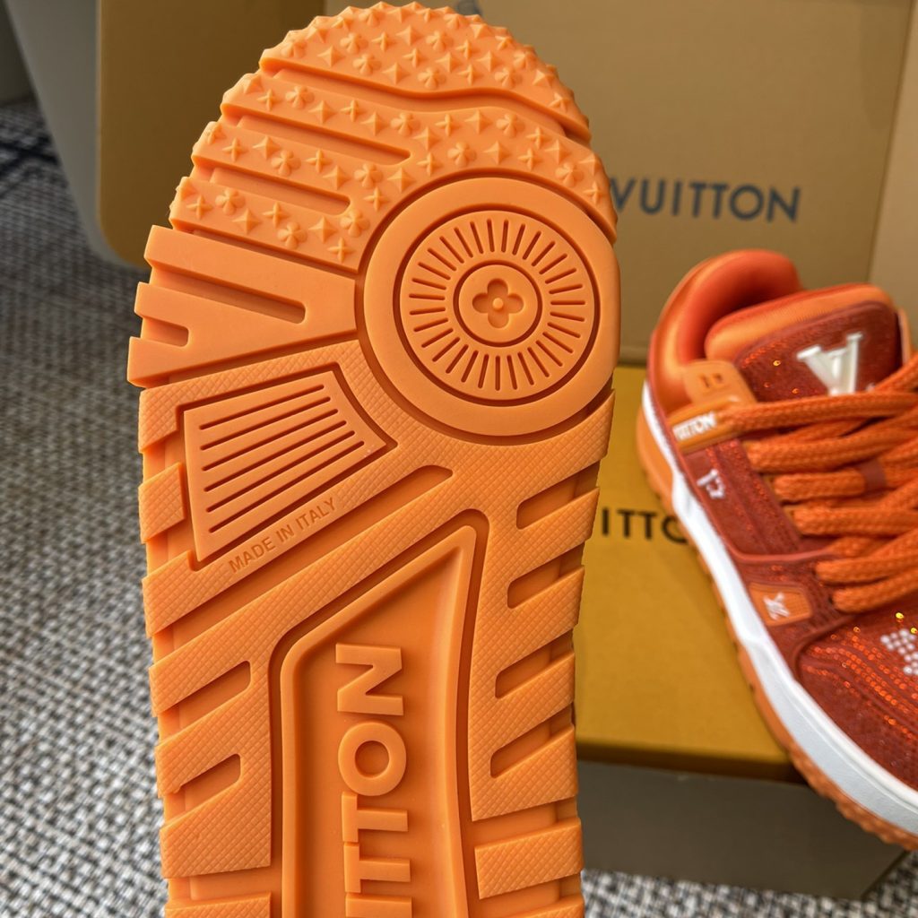 LOUIS VUITTON Retro Running Sneakers in Premium Suede with Goatskin Lining and Lightweight TPU Sole