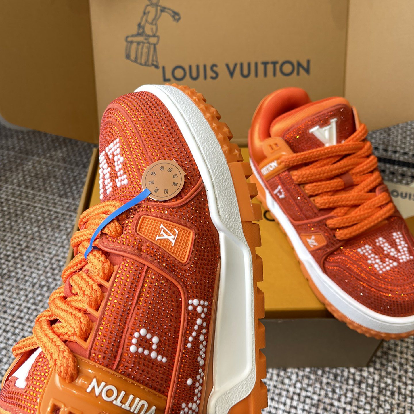 LOUIS VUITTON Retro Running Sneakers in Premium Suede with Goatskin Lining and Lightweight TPU Sole