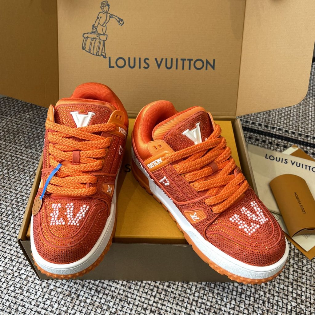LOUIS VUITTON Retro Running Sneakers in Premium Suede with Goatskin Lining and Lightweight TPU Sole